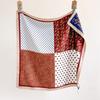 New double-sided silk scarf splicing fashion new versatile neck professional scarf popular recommendation trend