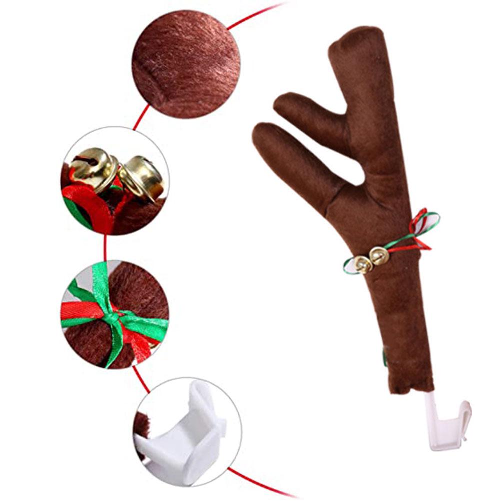 Bil Bil Renhorn Horn och Näs-set för Bilfönster Tak och Grill Ren Jul