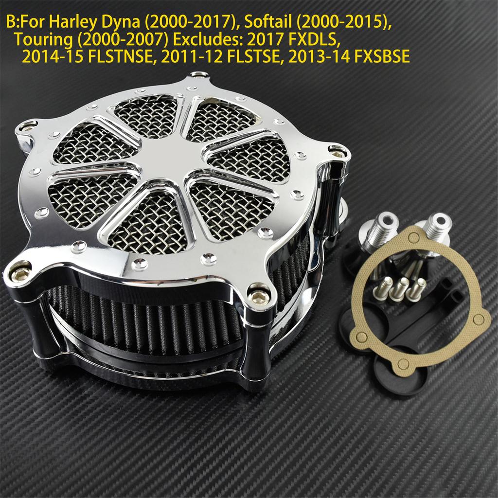Motorcycle All Chrome Air Cleaner Air Filter System For Harley XL Sportster 04-22 Touring Road Glide 08-16 Dyna Softail Fat Boy