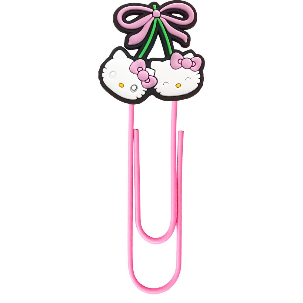 

Pink Bow Student Bookmarks: DIY Cartoon Heart Paper Clips, 8 Styles