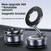 360-Degree Rotating Aluminum Alloy Magnetic Suction Cup Car Mount Portable Design Folding Phone Holder Single-Handed Operation