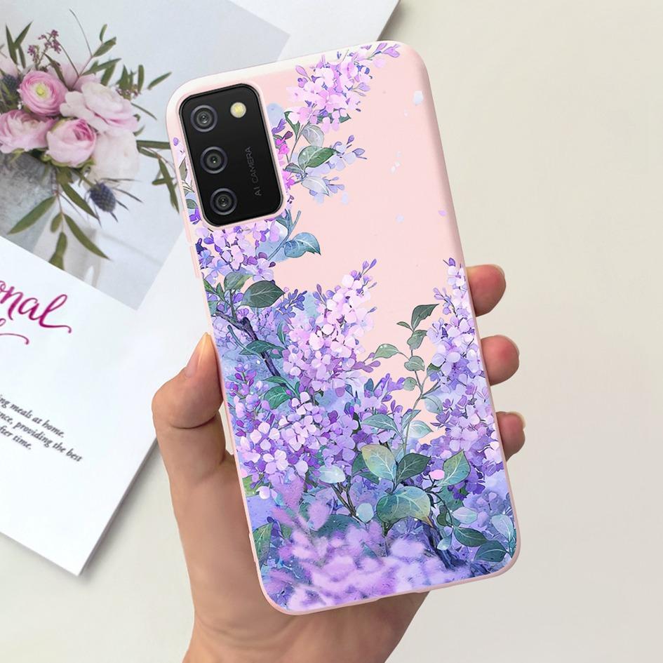 For Samsung A03s A02s Case New Fashion Flower Butterfly Shockproof Bumper For Samsung Galaxy A03s SM-A037F A 02s SM-A025F Covers