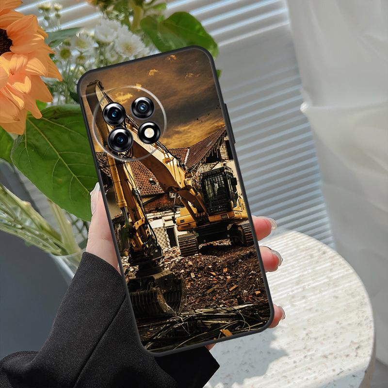 Excavator Case For OnePlus Nord 5 CE 2 3 4 Lite N20 N30 OnePlus 13T 13R 15 13 12 11 10 10T 8T 15R Cover