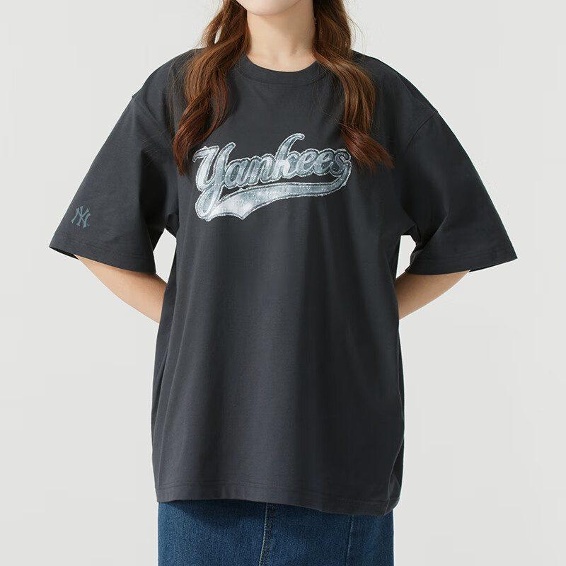 MLB New York Yankees Monogram T Shirt Unisex Charcoal Gray 3ATSM1453-50CGS