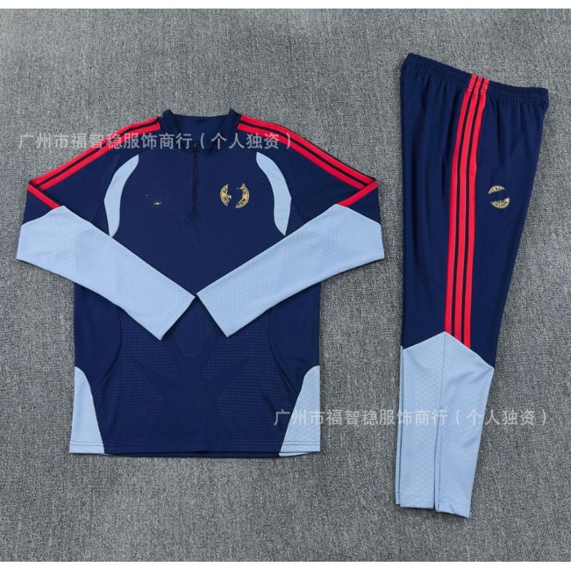 2026-2027 Football Training Suit Set Men Women Unisex Long Sleeve Sports Tracksuit Arsenal Barcelona Real Madrid Inter Milan