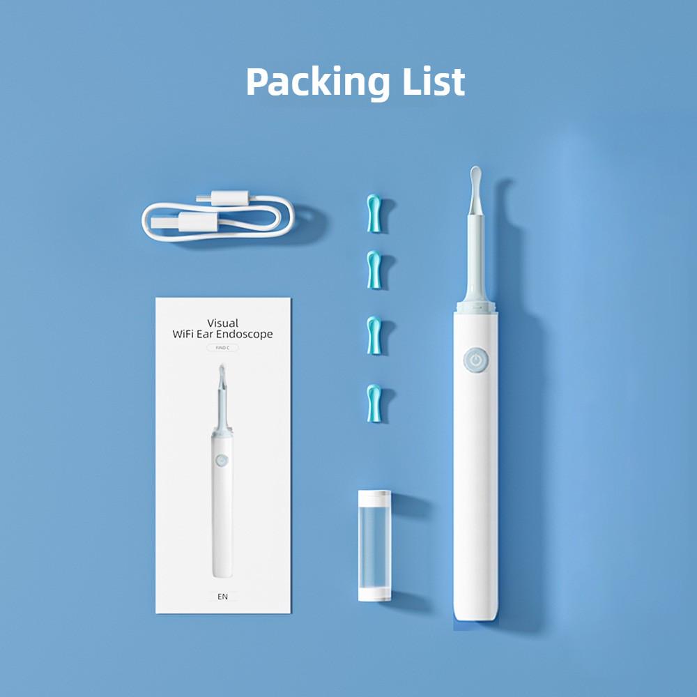 High Definition Intelligent Visual Earpick WiFi Connection Endoscope Flashlight Ear Cleaning Tool Set