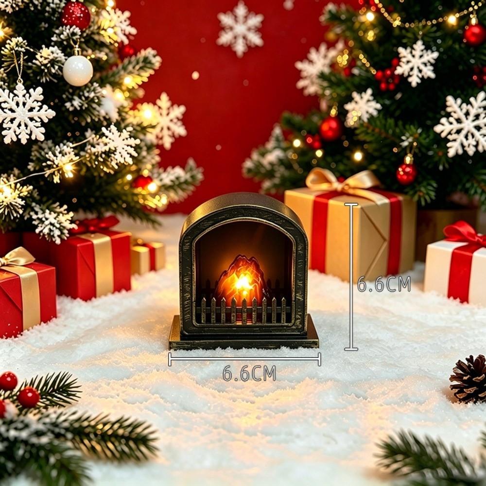 Creative Design Fireplace Lights Glowing Light Simulation Fireplace  Home Decoration