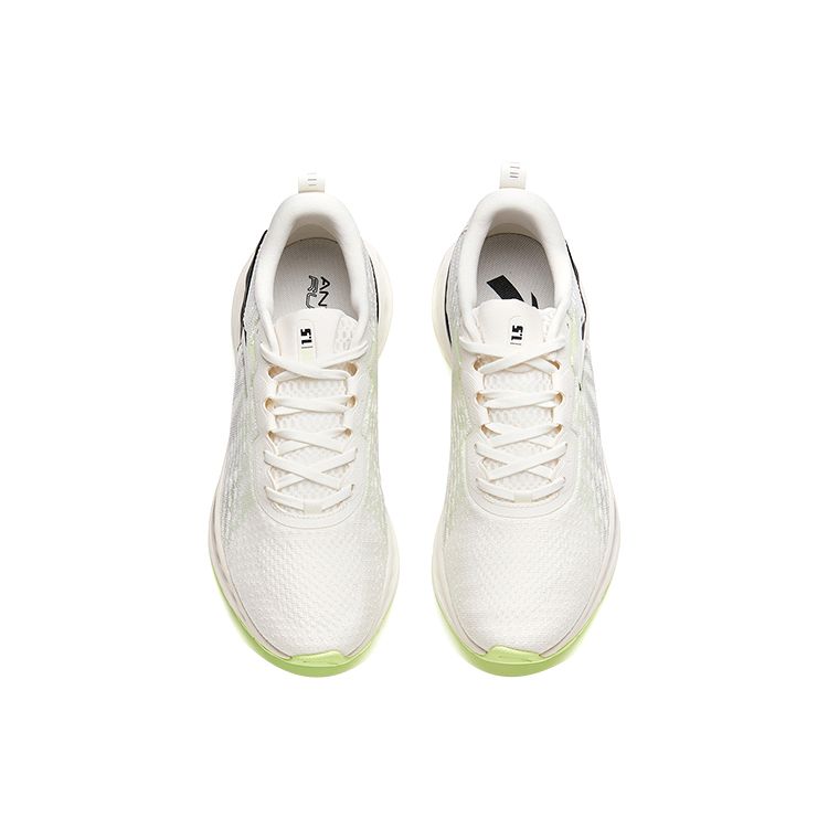 Anta 1.5 Versatile Shock Absorbing Breathable Wear Resistant Non Slip Low Top Running Shoes Men Sneaker White Green Black 112135586S-2