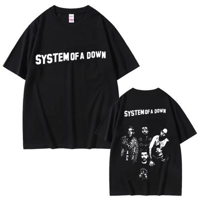 Alternative Metal Rock Band System of A Down Graphic T Shirts Men Women Casual Cotton Vintage T-shirt Male Oversized Streetwear