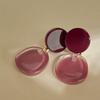 Hong Kong style retro pink pleated geometric stud earrings personalized fashion trend earrings simple earrings women