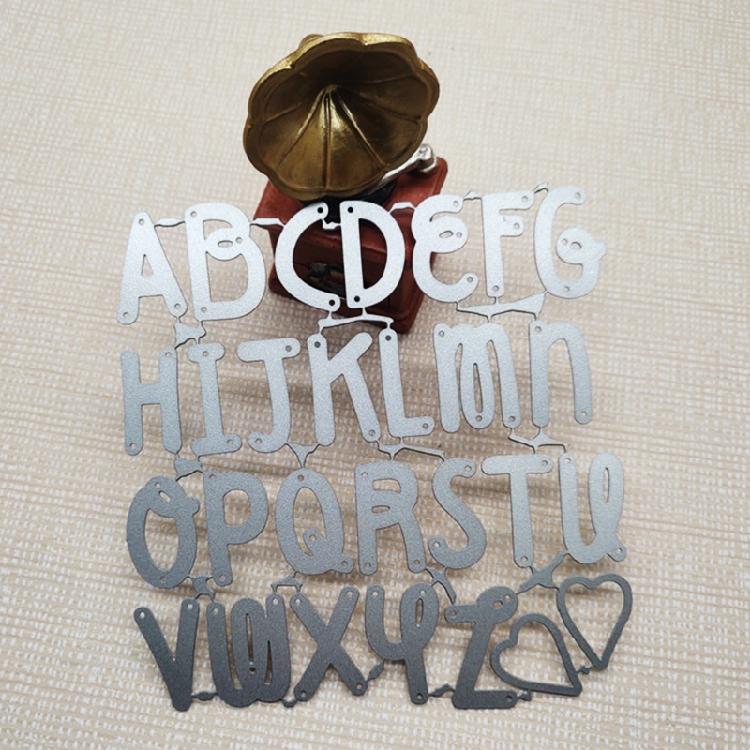 DIY Embossing Carbon Steel Letter Set Printing Cutting Die Album Paper Mould