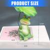 Weather Resistant Frogs Garden Statue With Umbrella Resin Statue Decoration For Yard Aquariums Landscape Props
