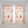 Cartoon Fun Bunny Bear Cute Ins Pink Girl Kids Room Bedroom Kindergarten Semi-blackout Window Blind Curtain High Shading 2Panels
