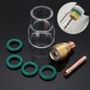 Power Tool-7Pcs Torch TIG Welding Stubby Gas Lens #12 Pyrex Cup For WP-9/WP-20/WP-25 Kit #