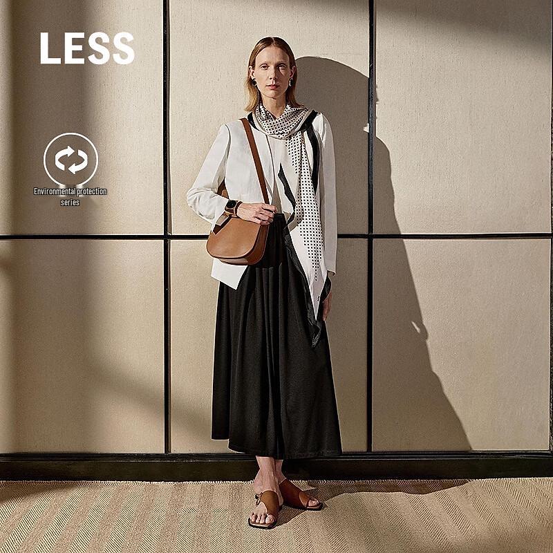 LESS 2026 Spring Collection Collarless Long-Sleeve Blazer
