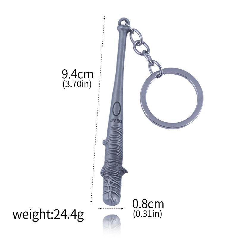 TV The Walking Dead Stick Keychain Negan's Bat LUCILLE Baseball Bat Shape Keyring For Men Women Car Bag Key Jewelry Accessories