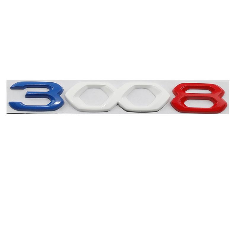 Auto 3D Metall Heckklappe Buchstaben Wort Logo Plakette Emblem Aufkleber Für Peugeot 2008 3008 4008 5008 2021 2022 2023 Zubehör