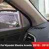 For Hyundai Elantra Avante 2016 2017 2018 Matte Car Front Inner Door A Pillar Triangle Cover Trim Interior Mouldings Accessories