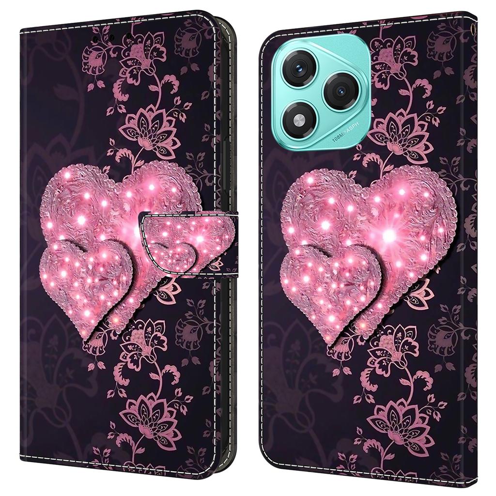 Für Honor 400 Lite 5G Hülle 3D Muster PU Leder Brieftasche Handyhülle mit Ständer