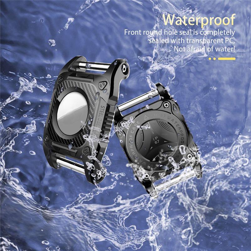 M-Сучасний-Для Airtag Тримач на нашийник для собаки Брелок Водонепроникний Жорсткий ТПУ Чохол для повного захисту для домашніх тварин Рюкзак-пояс для собаки