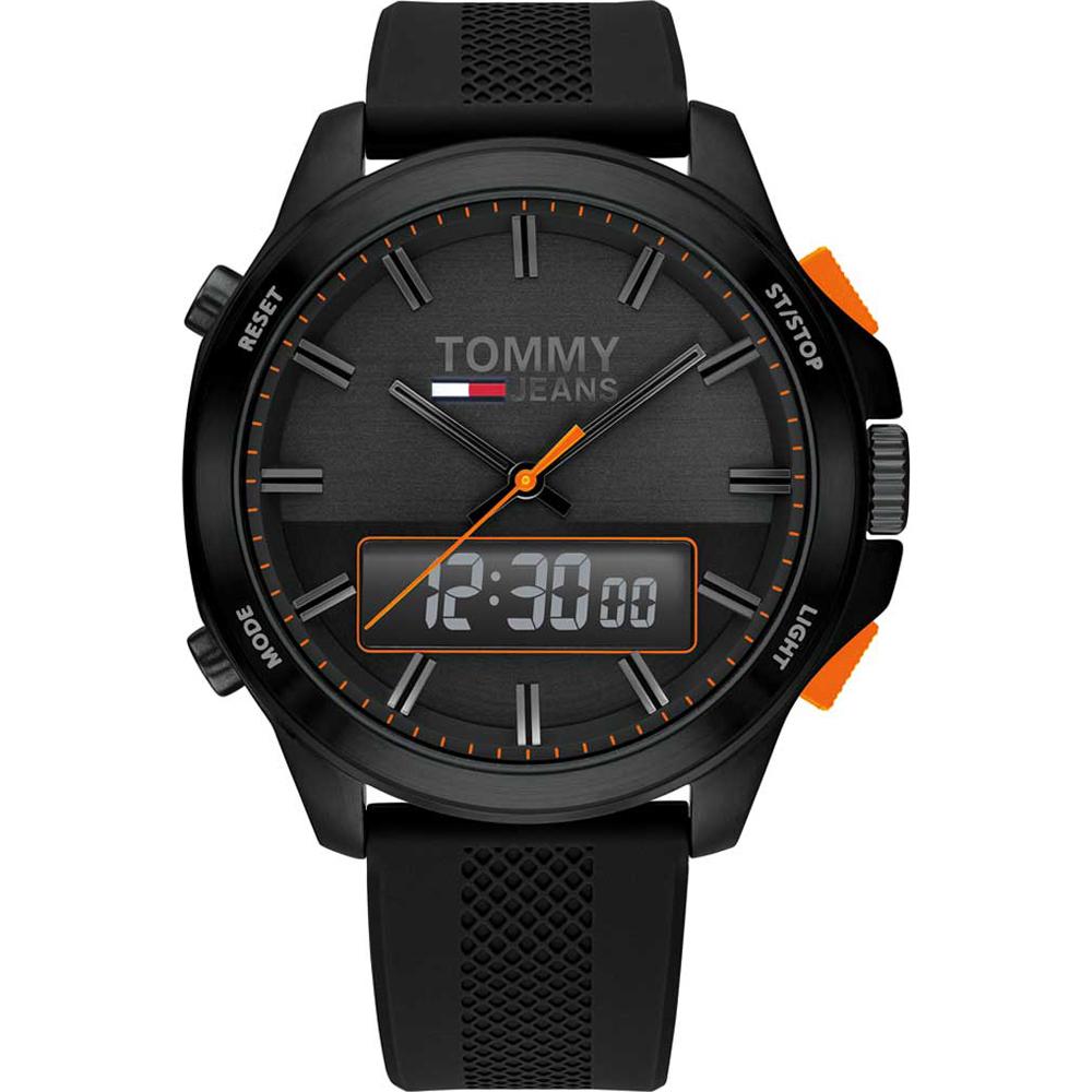 Tommy Hilfiger Historical Collection Black Silicone/Rubber Men s Quartz Watch 1791763 чёрный