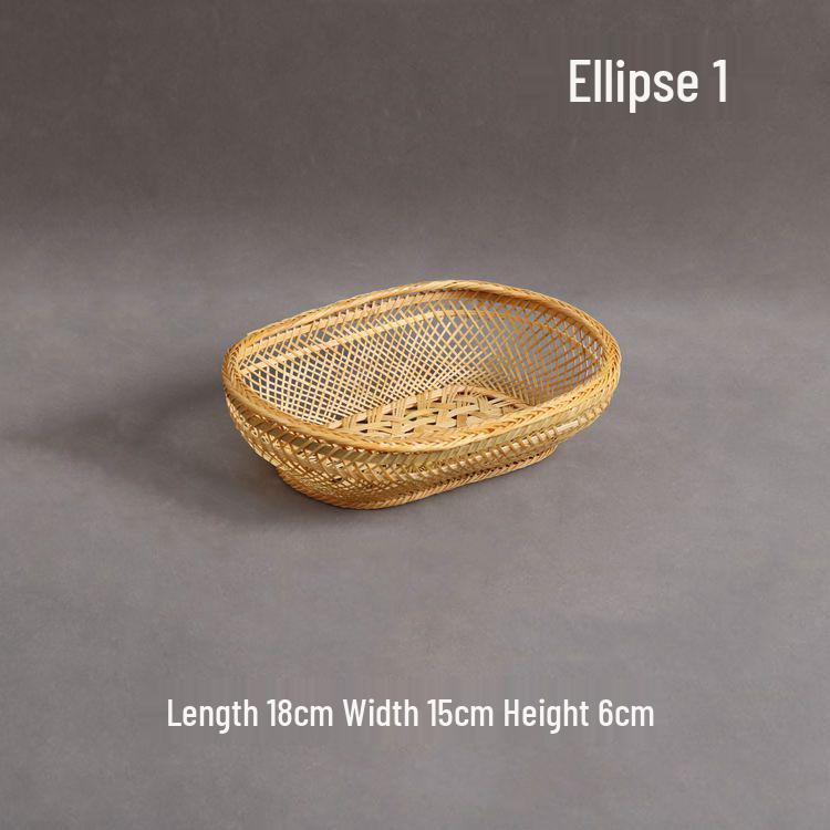 Handmade Bamboo Woven Storage & Vegetable Basket - Blue Hollow Design