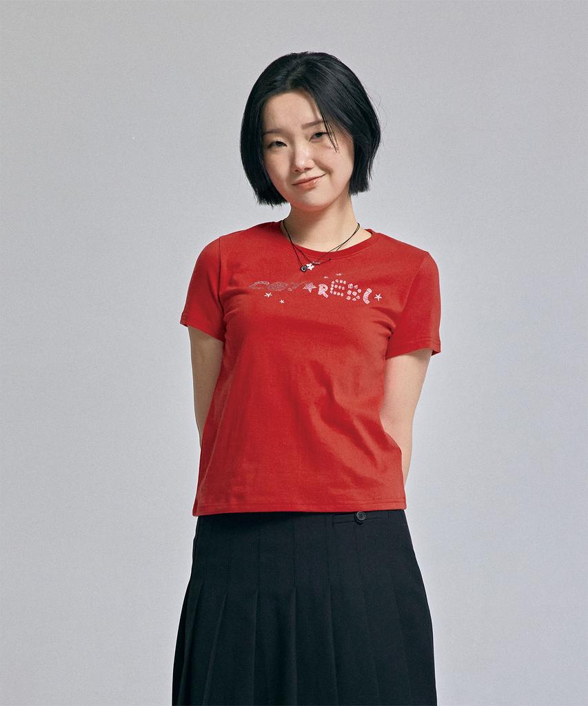 AWESOME STUDIO Little Star T-Shirt Red