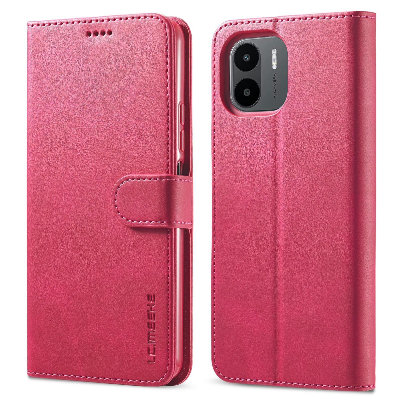 

LC.IMEEKE Для Xiaomi Redmi A1 4G/A2 4G Гаманець Чохол для телефону Текстура теляти Підставка Шкіряний чохол для телефону Rose