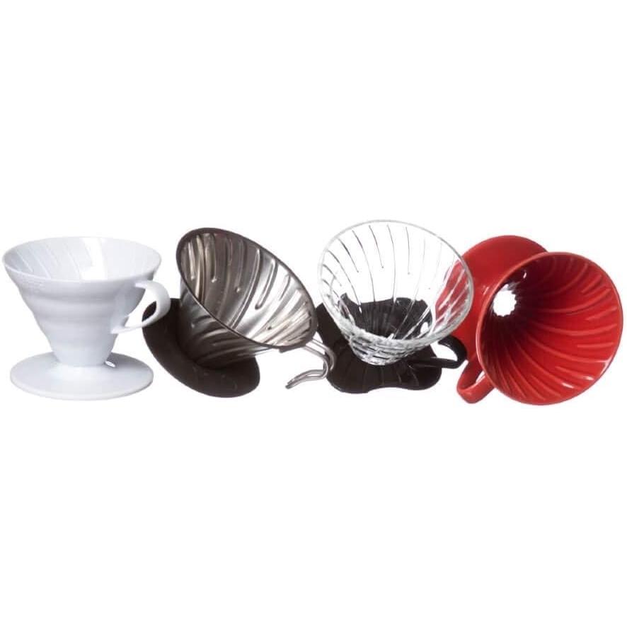 HARIO V60 Clear Coffee Dripper 02 - Transparent Pour Over for 1-4 Cups VD-02T