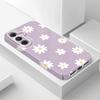 Tender Daisy Phone Case For Samsung Galaxy A54 A34 A24 A14 A04 A73 A53 A33 A23 A13 A72 A52 A32 4G 5G Film Hard Cover