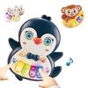 Baby Piano Toys, Animal Music Keyboard with Light Early Learning Educational Rabbit Monkey Penguin and Cow Colors Random Gifts