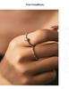 MODIAN Women's Moissanite Sterling Silver Luxury Shiny Ring
