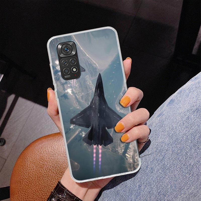 Military Aircraft Warship Fighter Phnoe Case for Phnoe Case for Xiaomi Redmi Note 15 14 14S 13 Pro Plus 12 12S 11S 11E 10S 10 11