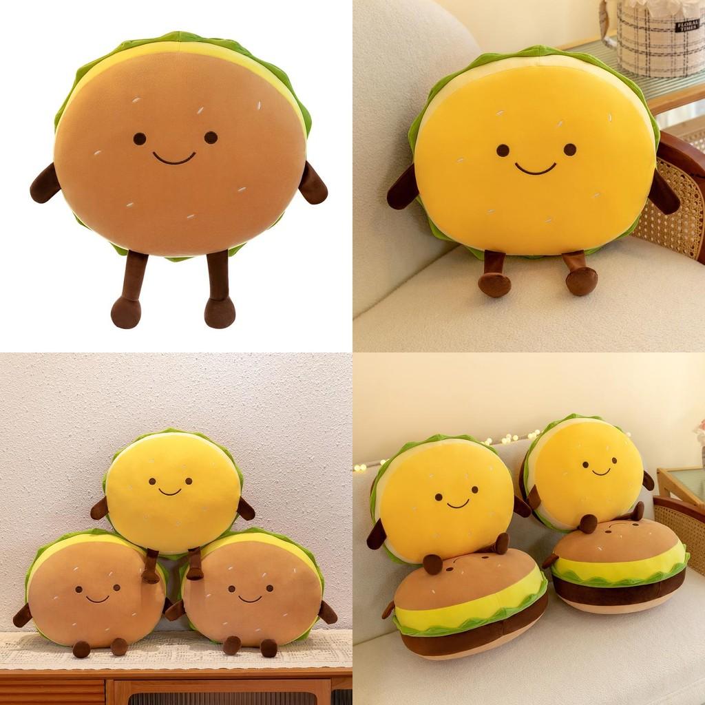 Plush Burger Toy Cute Cartoon Pp Cotton Filling Children Birthday Gift Festival