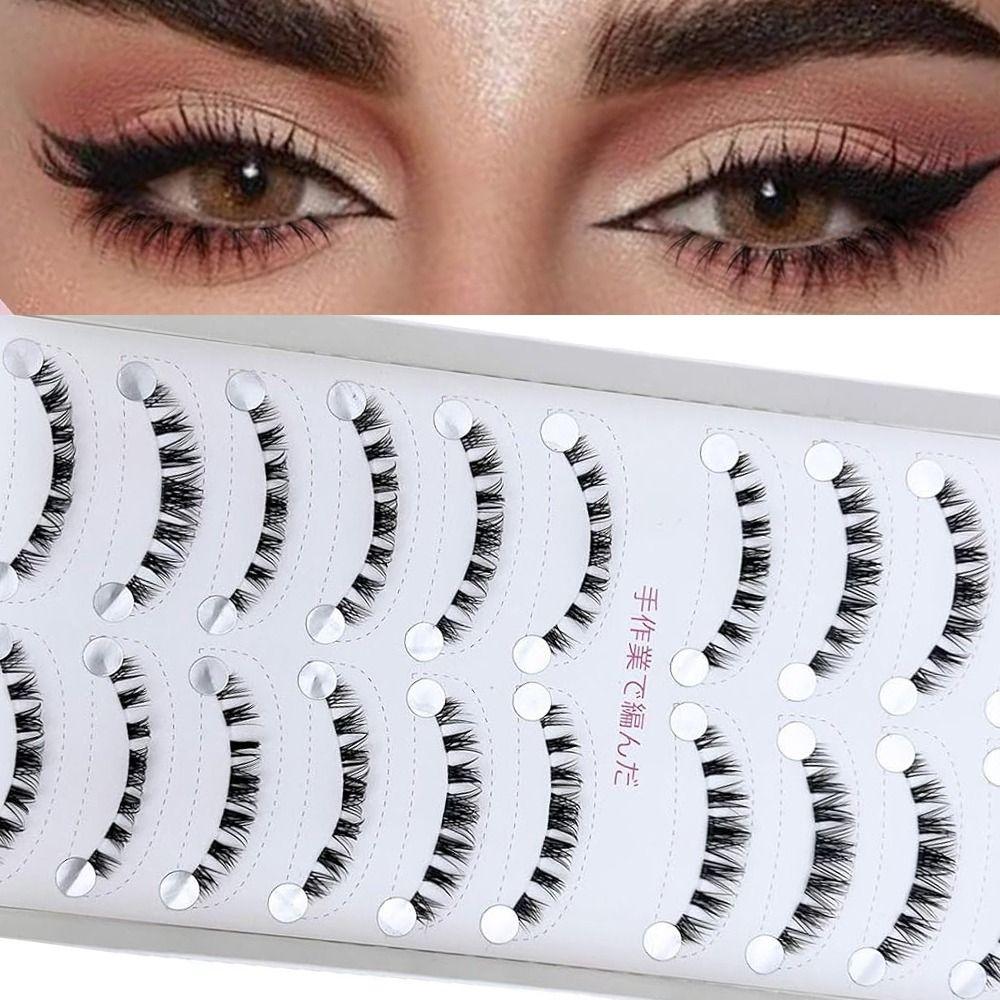 5-7MM Bottom Lashes Strip Clear Band Bottom Eyelashes Bottom Lash Clusters  Eyelash Extension