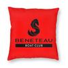 Beneteau Boote Quadratisches Kissenbezug Polyester Leinen Samt Bedruckt Reißverschluss Dekorativer Raumkissenbezug