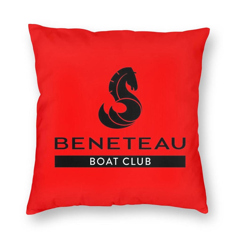Beneteau Boote Quadratisches Kissenbezug Polyester Leinen Samt Bedruckt Reißverschluss Dekorativer Raumkissenbezug
