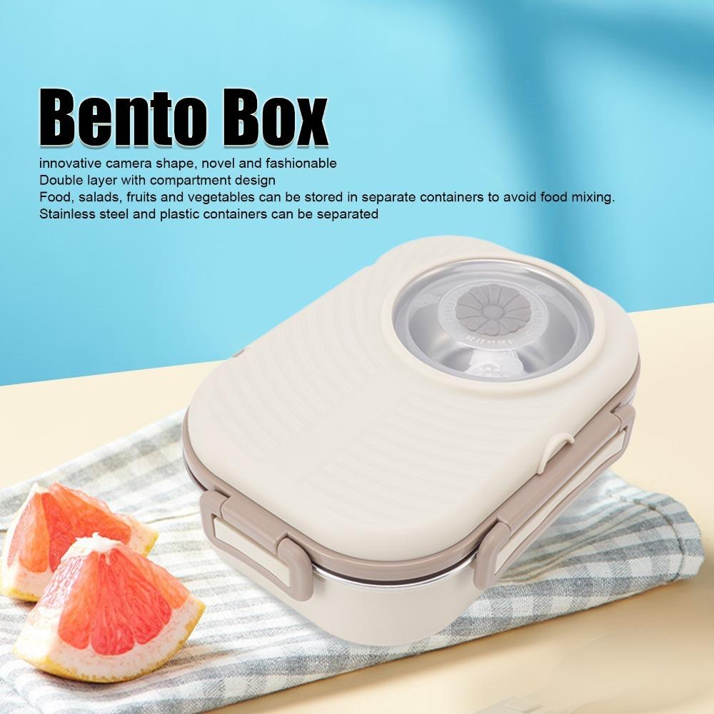 304 Stainless Steel Compartment Lunch Box 3 Compartment Thermal Lunch Box For Office