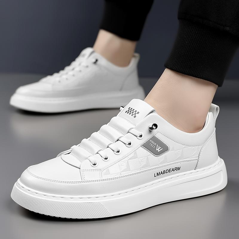 Fashion Fashion Brand Thick Soled Height Increasing Men's Leather Casual Shoes Outdoor Oxford Shoes Versatile Men's Workwear Shoes