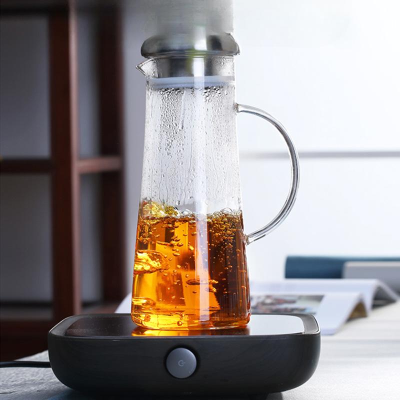 Hochborosilikatglas Transparent Kaltwasserkessel Haushalt Großes Fassungsvermögen Milch Saft Getränk Blütentee Kaltwasserkessel