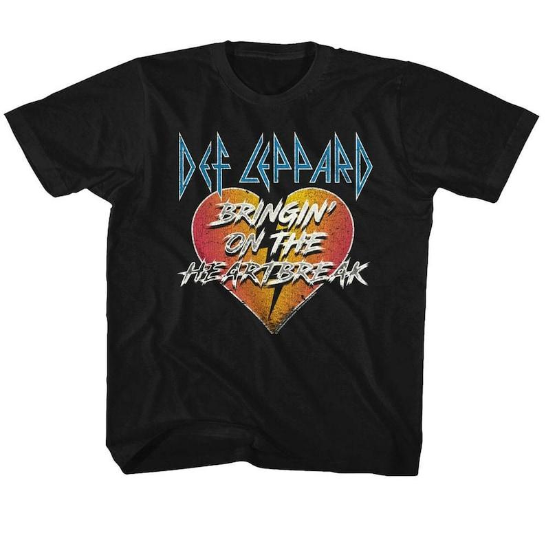 Def Leppard Bringin On The Heartbreak Black Kids T-Shirt Youth Toddler 140