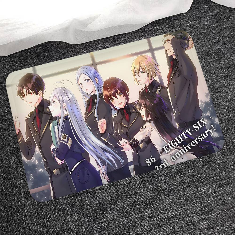 Anime 86 Eighty Six Kitchen Mat Kids Room Bedroom Decoration Balcony Anti-Slip Doormat Living Room Alfombra