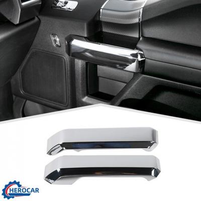 Inner Door Handle Decoration Cover Shell Trim For Ford F150 2Door 15-20 Chrome