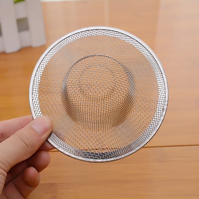 2 Stück Edelstahl Badezimmer Abflussfilter Netz Sieb Spülenabfluss Sieb Dusche Haarfänger Stöpsel Küchenzubehör