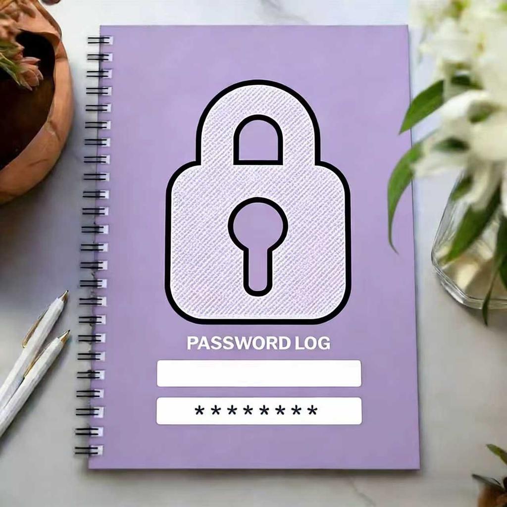 Simple combination lock notebook coil book