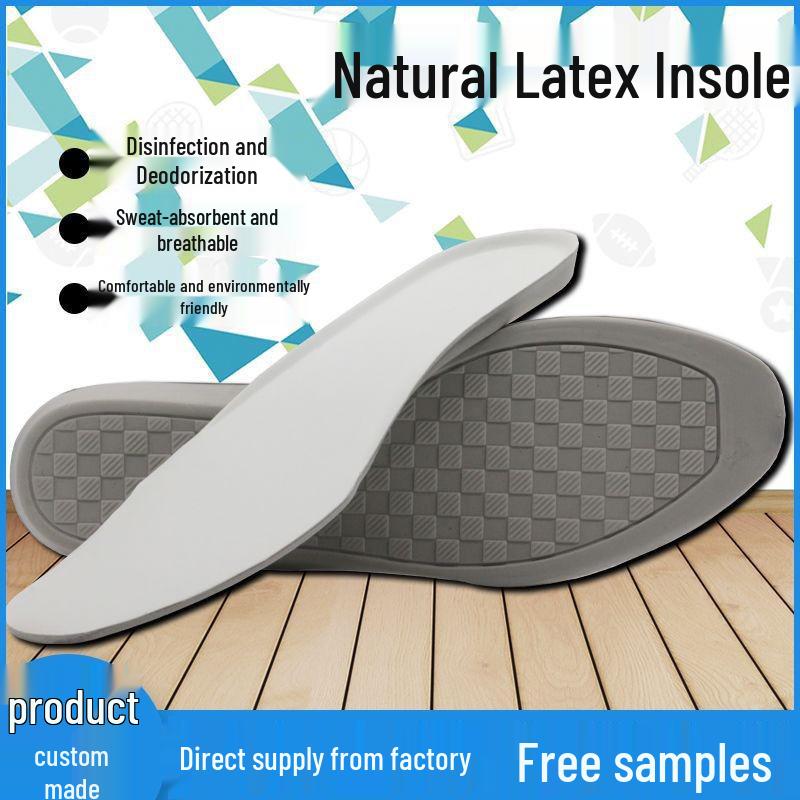 Unisex EVA Soft Latex Insoles: Sweat-Absorbing, Breathable, Shock-Absorbing for Comfort and Long Standing