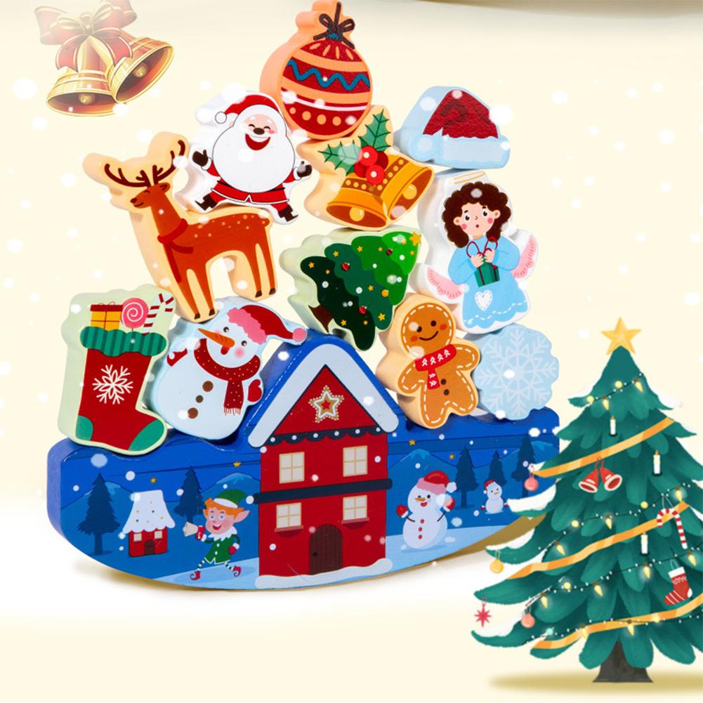 

Balance Stacking Game Toys Halloween Christmas Building Blocks Stacking Toy Wooden Stacking Blocks Toy For Kids Gifts Halloween