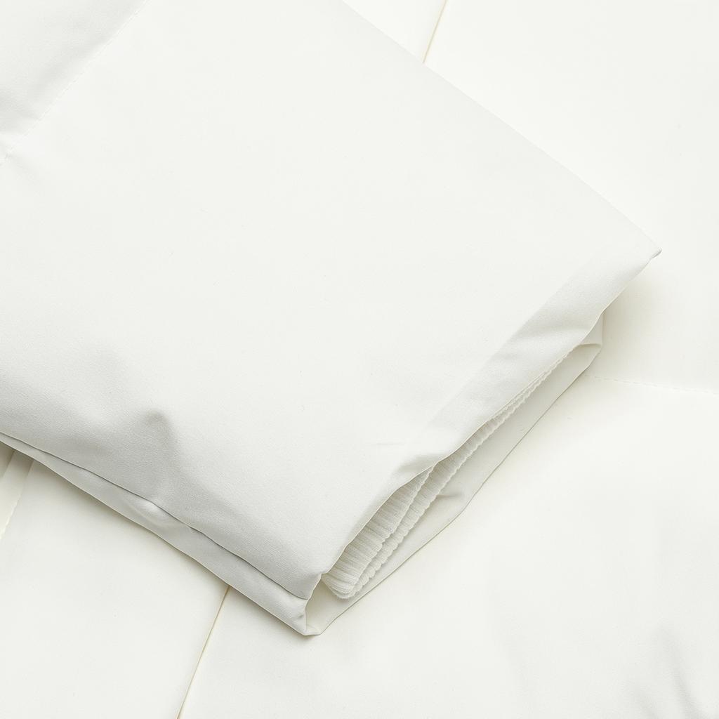 Fila Logo Print Hooded Mid-Length Casual Down Jacket Women Outerwear White F11W347901F-WT