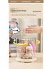 Labubu Charm Music Rotating Display Box: Transparent Plush Doll Figurine Storage Stand