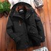 Men's Winter Padded and Thickened Loose Casual Cotton Jacket Middle-aged Multi-pocket Cold-resistant Straight Hem Warm Coat